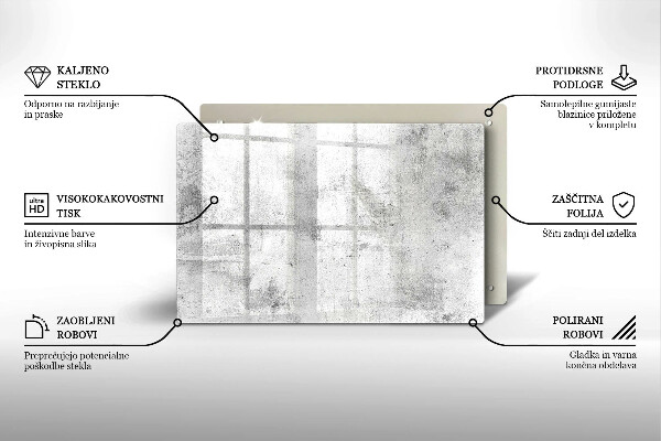 Glas Ceranfeldabdeckung Betonstruktur
