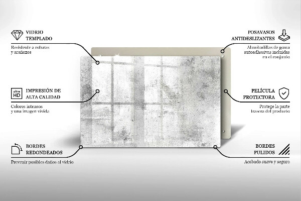 Glas Ceranfeldabdeckung Betonstruktur