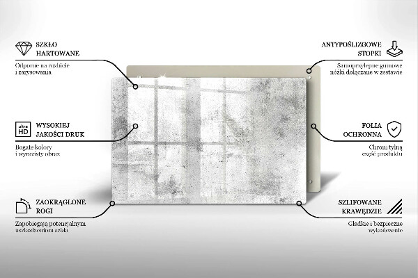 Glas Ceranfeldabdeckung Betonstruktur