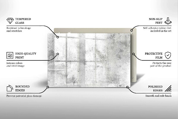 Glas Ceranfeldabdeckung Betonstruktur