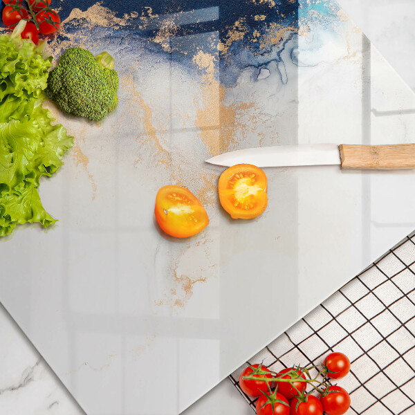 Glas Ceranfeldabdeckung Abstraktion mit Blau