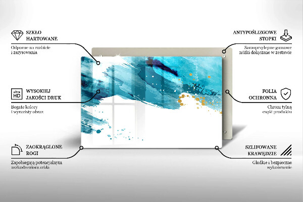 Glas Ceranfeldabdeckung Blaue Flecken