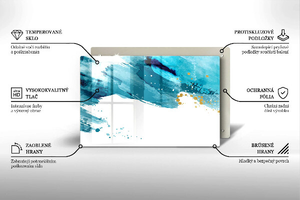 Glas Ceranfeldabdeckung Blaue Flecken