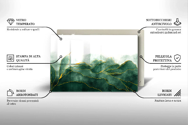 Glas Ceranfeldabdeckung Abstrakte Natur