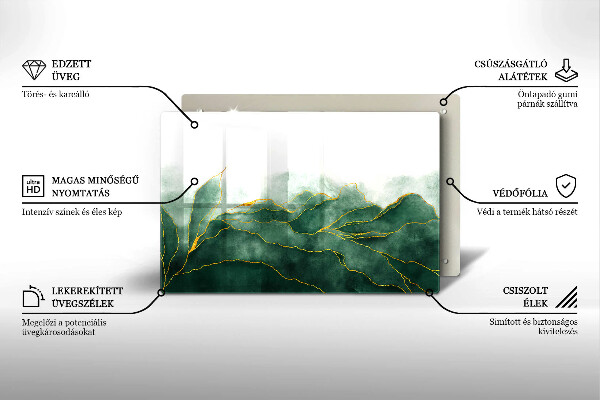 Glas Ceranfeldabdeckung Abstrakte Natur