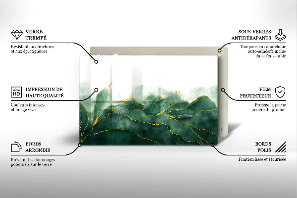 Glas Ceranfeldabdeckung Abstrakte Natur