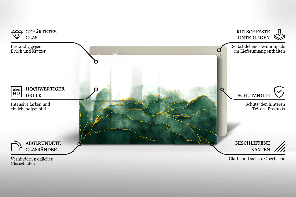 Glas Ceranfeldabdeckung Abstrakte Natur