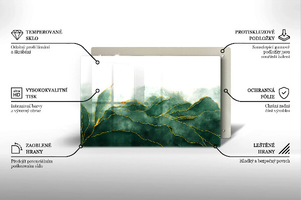 Glas Ceranfeldabdeckung Abstrakte Natur