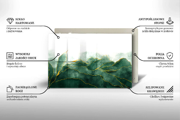 Glas Ceranfeldabdeckung Abstrakte Natur