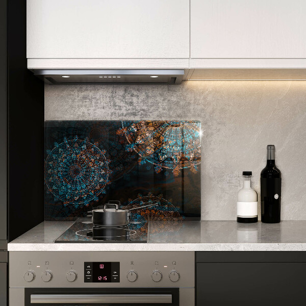 Glas Ceranfeldabdeckung Boho-Vintage-Räder