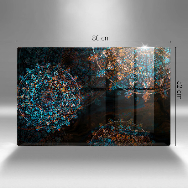 Glas Ceranfeldabdeckung Boho-Vintage-Räder