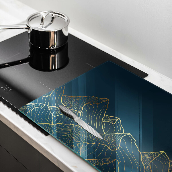 Glas Ceranfeldabdeckung Abstrakte Berge