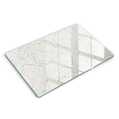 Glas Ceranfeldabdeckung Linienkunstdesign