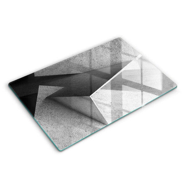 Glas Ceranfeldabdeckung Konkrete Abstraktion