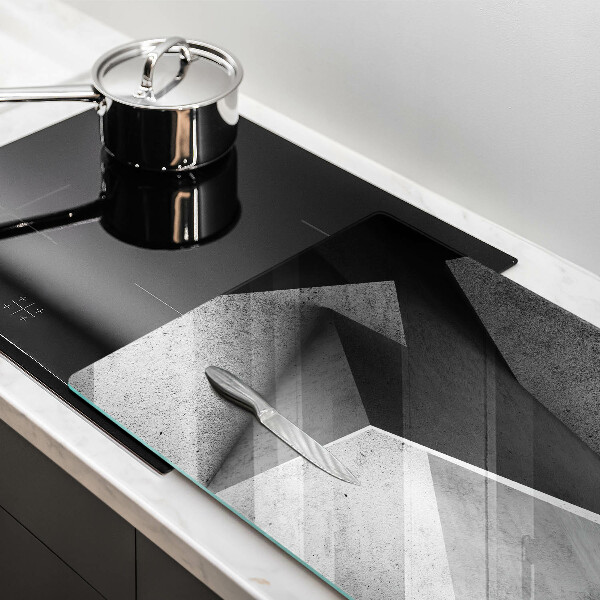 Glas Ceranfeldabdeckung Konkrete Abstraktion