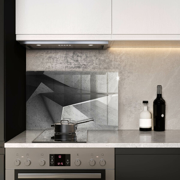 Glas Ceranfeldabdeckung Konkrete Abstraktion