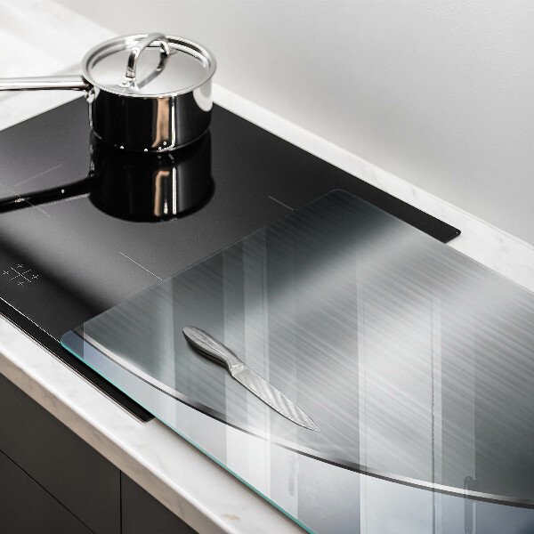 Glas Herdabdeckplatte Abstraktionsmuster aus Metall