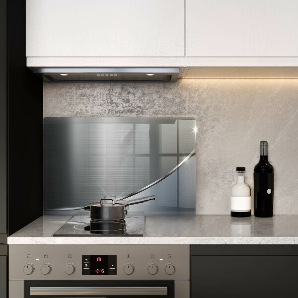 Glas Herdabdeckplatte Abstraktionsmuster aus Metall