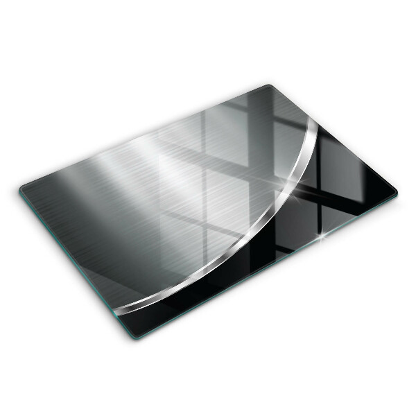Glas Ceranfeldabdeckung Abstraktion mit Metall