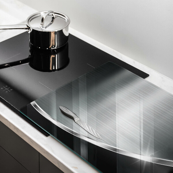 Glas Ceranfeldabdeckung Abstraktion mit Metall