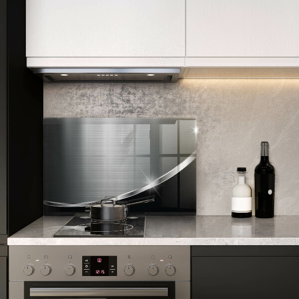 Glas Ceranfeldabdeckung Abstraktion mit Metall