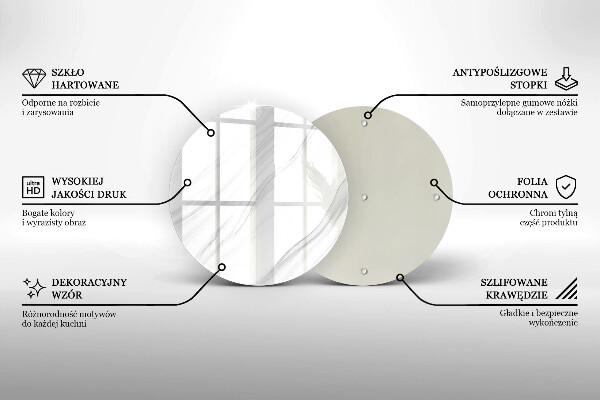 Glas Ceranfeldabdeckung Spritzschutz Zarter Marmor