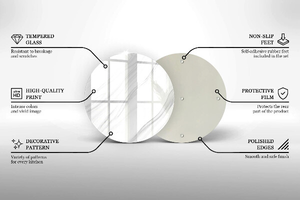 Glas Ceranfeldabdeckung Spritzschutz Zarter Marmor