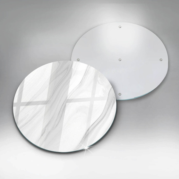 Glas Ceranfeldabdeckung Spritzschutz Zarter Marmor