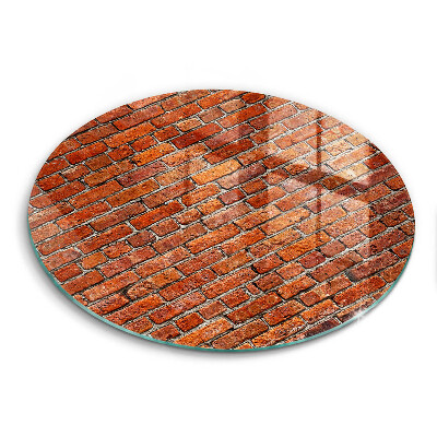 Glas Herdabdeckplatte Wand aus Backsteinmauer