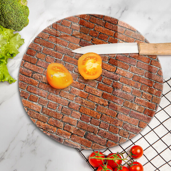 Glas Herdabdeckplatte Wand aus Backsteinmauer