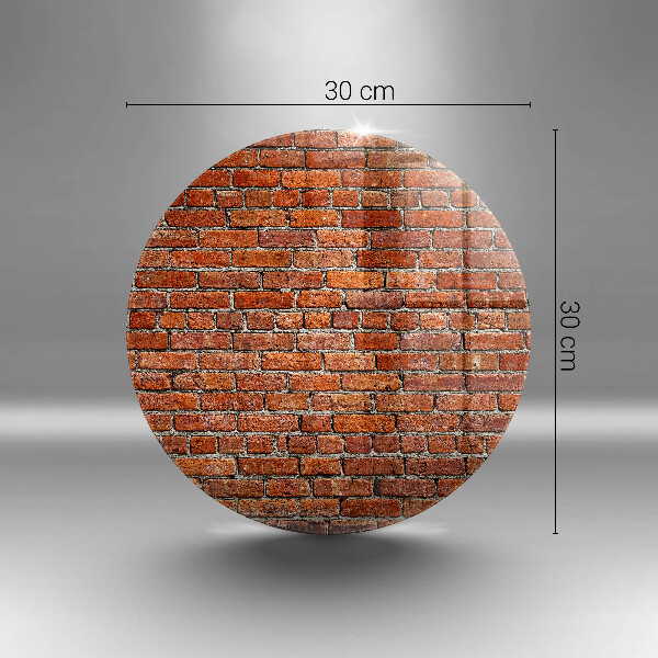 Glas Herdabdeckplatte Wand aus Backsteinmauer