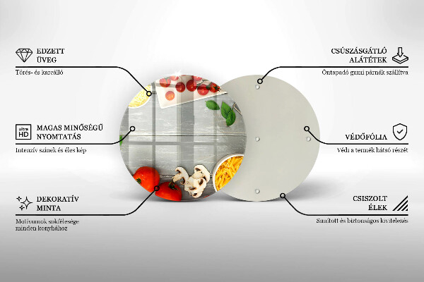 Glas Herdabdeckplatte Küchenessen