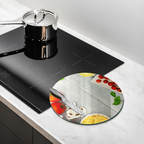 Glas Herdabdeckplatte Küchenessen