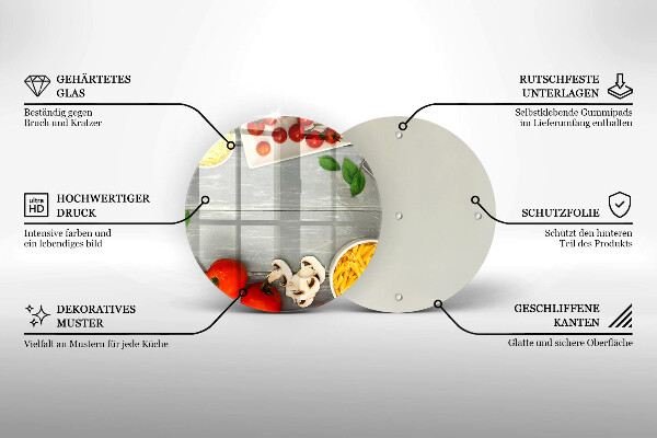 Glas Herdabdeckplatte Küchenessen