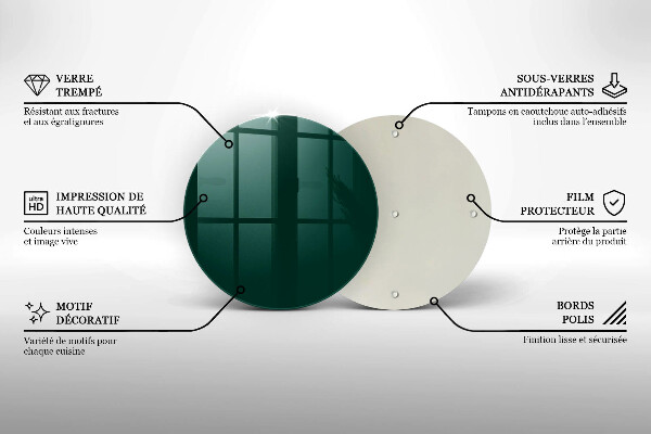 Glas Herdabdeckplatte Grüne Farbe