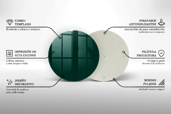 Glas Herdabdeckplatte Grüne Farbe