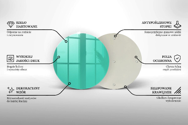 Glas Herdabdeckplatte Grüne Farbe