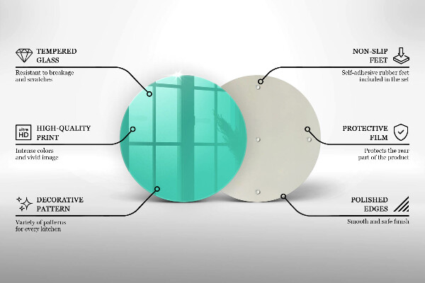 Glas Herdabdeckplatte Grüne Farbe