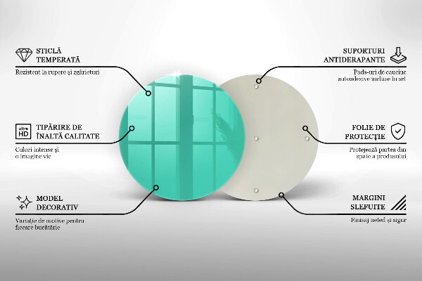 Glas Herdabdeckplatte Grüne Farbe