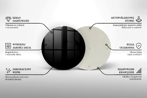 Glas Herdabdeckplatte Schwarze Farbe