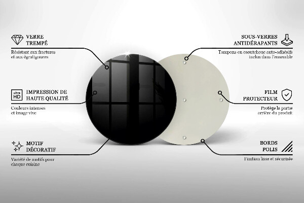 Glas Herdabdeckplatte Schwarze Farbe