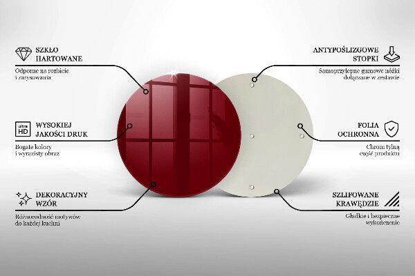 Glas Herdabdeckplatte weinrote Farbe