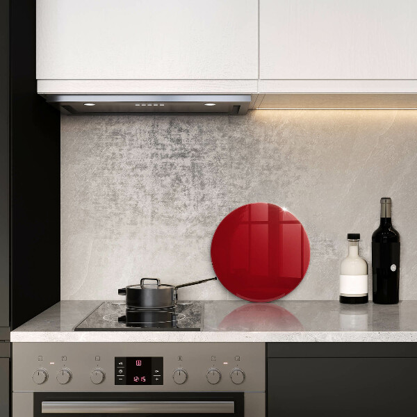 Glas Herdabdeckplatte rote Farbe