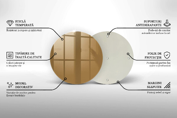 Glas Herdabdeckplatte Beige Farbe