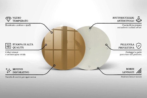 Glas Herdabdeckplatte Beige Farbe