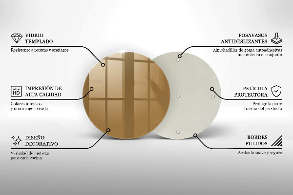 Glas Herdabdeckplatte Beige Farbe