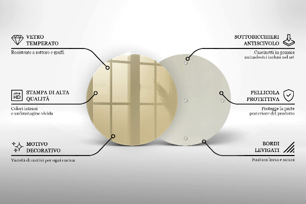 Glas Herdabdeckplatte Beige Farbe
