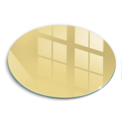 Glas Herdabdeckplatte Gelb