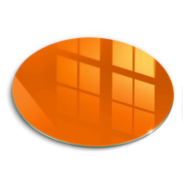 Glas Herdabdeckplatte orange Farbe