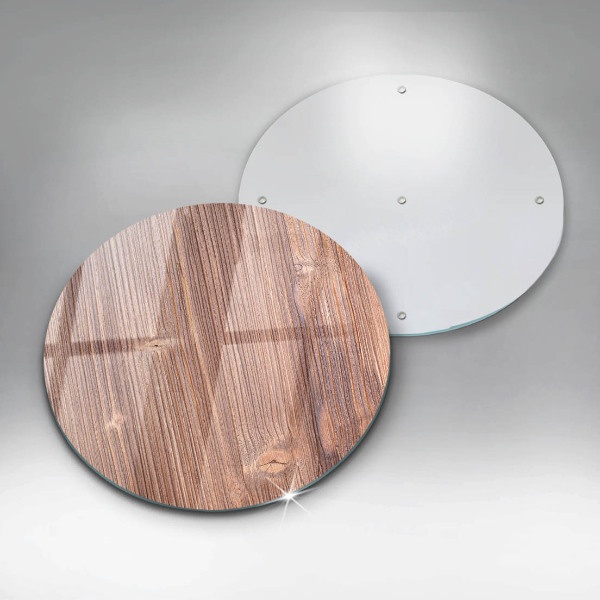 Glas Ceranfeldabdeckung Naturholz